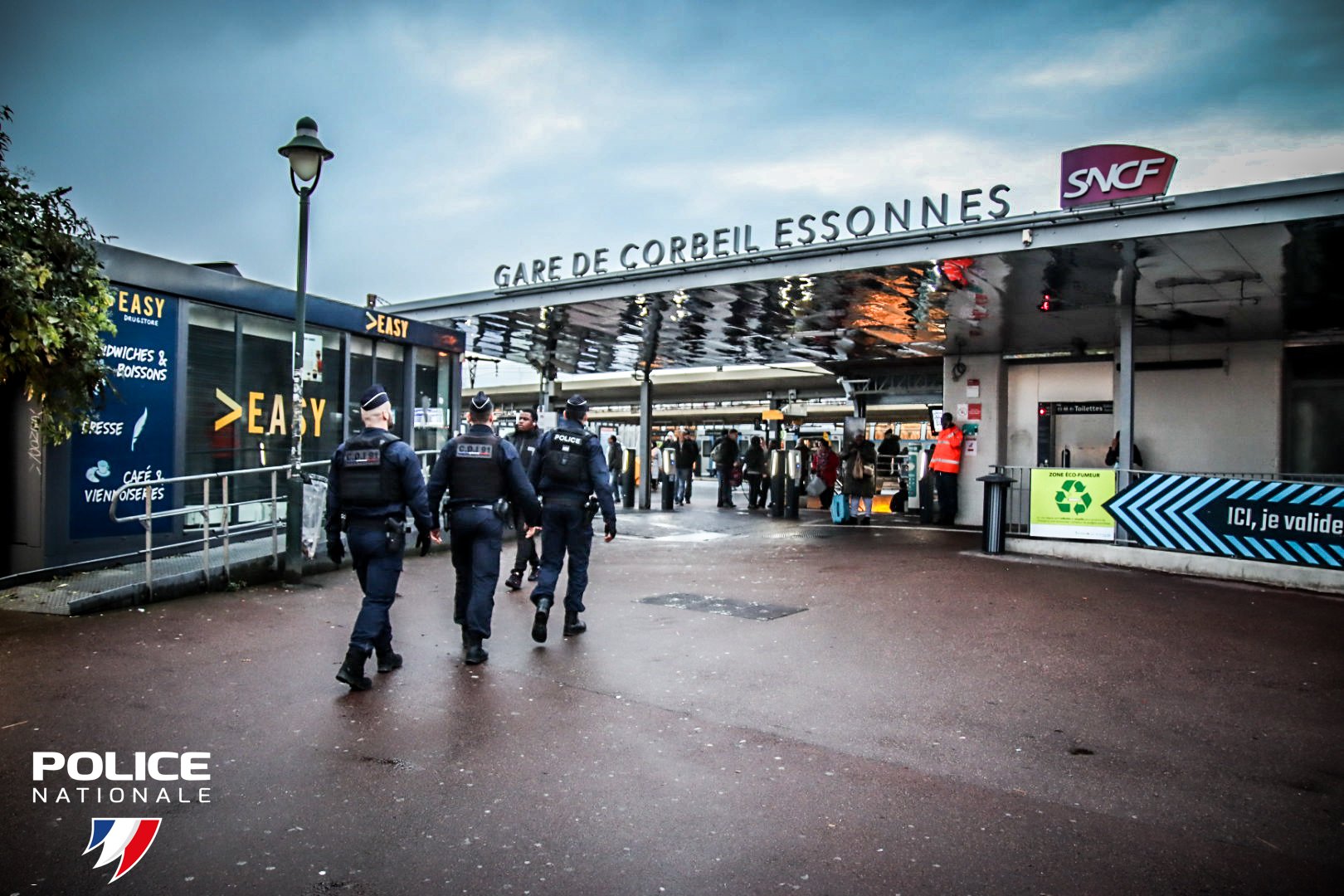 Arrivée en gare de Corbeil-Essonnes